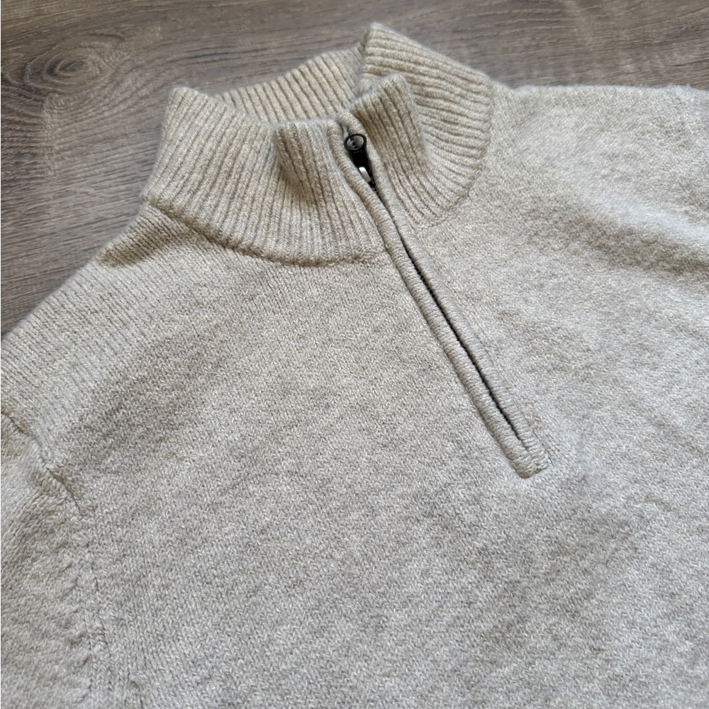 Amazon Essentials Men's Light Gray Zip-Up Sweater-Size L - Picture 4 of 10